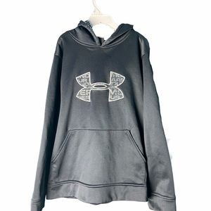 Under Armour Black Hoodie Size YLG